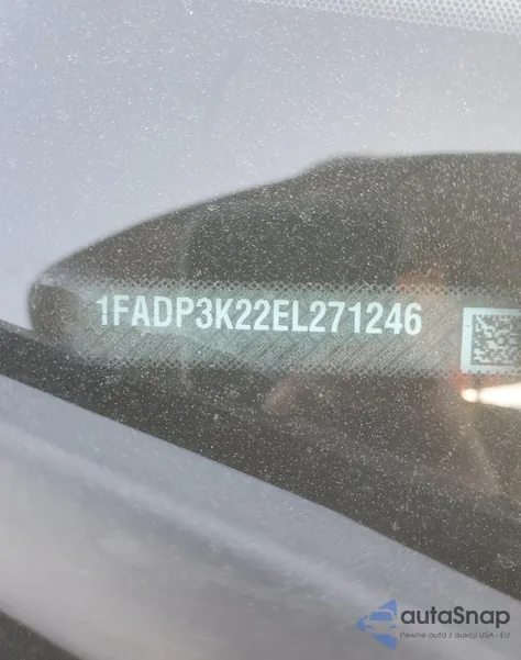 2014 Ford Focus Se z USA, uszkodzony, nr VIN 271246